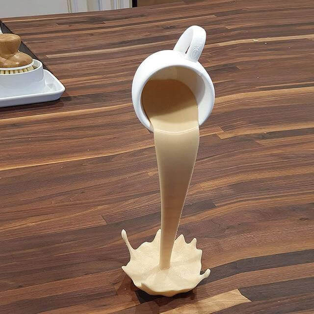 Floating Spilling Coffee Cup Decor - Image 2