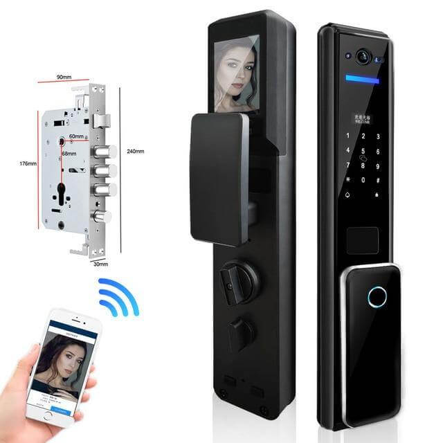 Led Screen Fingerprint Secure Digital Door Lock - Image 3