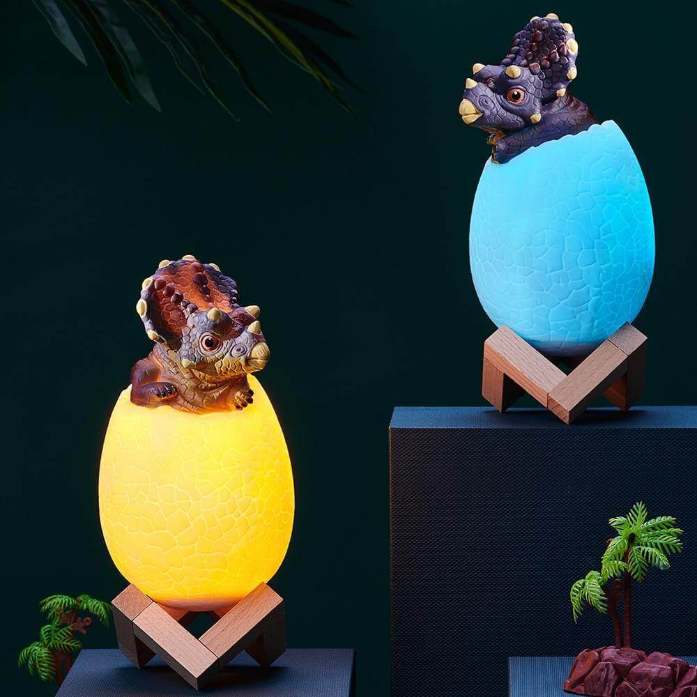 3D Dinosaur Egg Remote Control Colorful Bedside Light