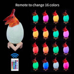 3D Dinosaur Egg Remote Control Colorful Bedside Light