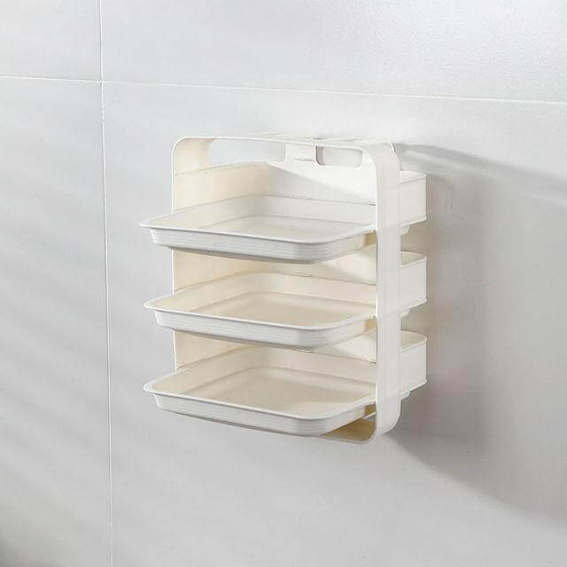 Wall-Mounted Multi Layer Kitchen Food Cooking Organizer