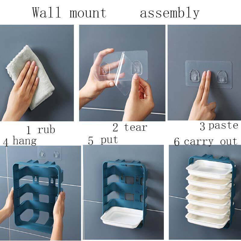 Wall-Mounted Multi Layer Kitchen Food Cooking Organizer - Image 16