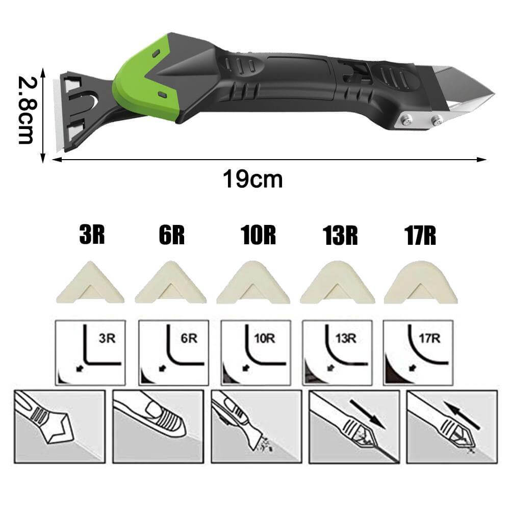 5in1 Silicone Remover Scraper Repair Tool