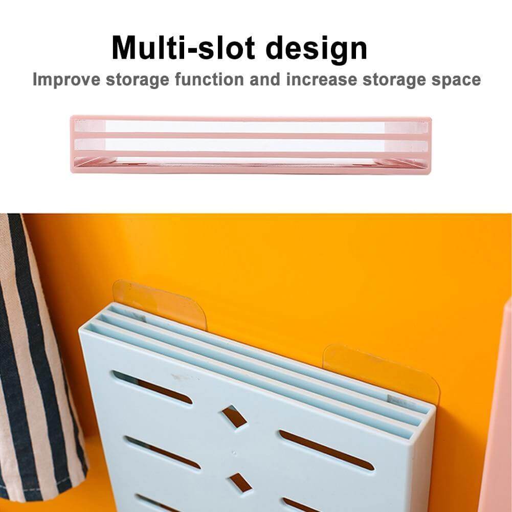2PCS Square Pastel Mavi Wall-Mounted Knife Organizer - Image 12