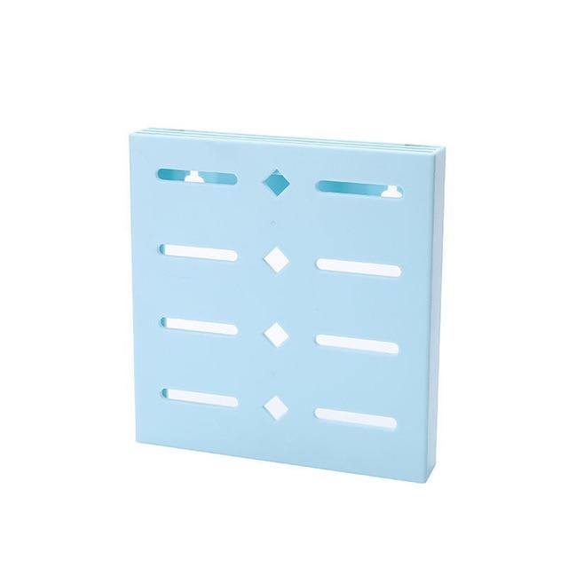 2PCS Square Pastel Mavi Wall-Mounted Knife Organizer - Image 3