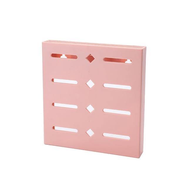 2PCS Square Pastel Mavi Wall-Mounted Knife Organizer - Image 10