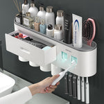 Automatic Toothpaste Squeezer Bathroom Storage Rack