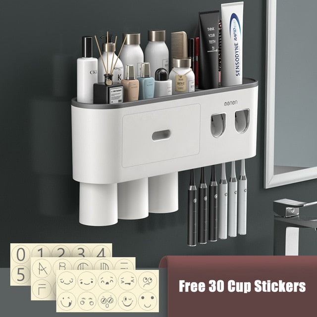 Automatic Toothpaste Squeezer Bathroom Storage Rack - Image 16