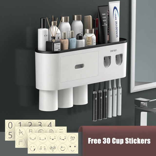 Automatic Toothpaste Squeezer Bathroom Storage Rack - Image 19