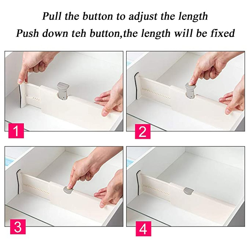 Adjustable Retractable Drawer Divider