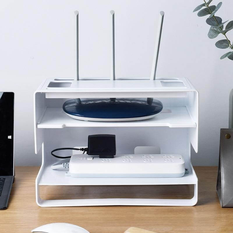Elegant Desktop Wifi Router Organizer Storage Box - Image 1