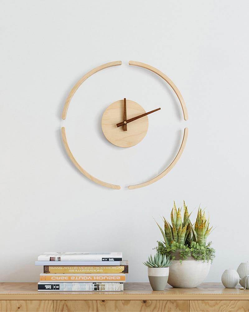 Creative Transparent Suspension Wall Clock - Image 2