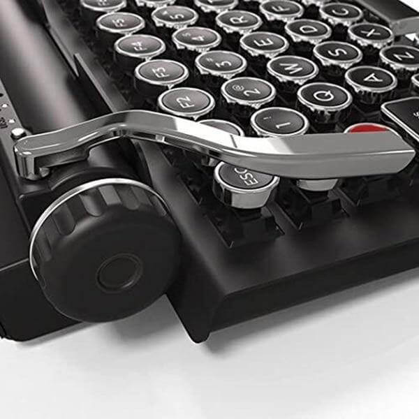 Typewriter Wireless Colorful Backlight Retro Keyboard - Image 10
