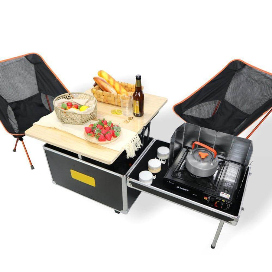 Portable Foldable Outdoor Camping Cooking Kitchen Table - Image 4