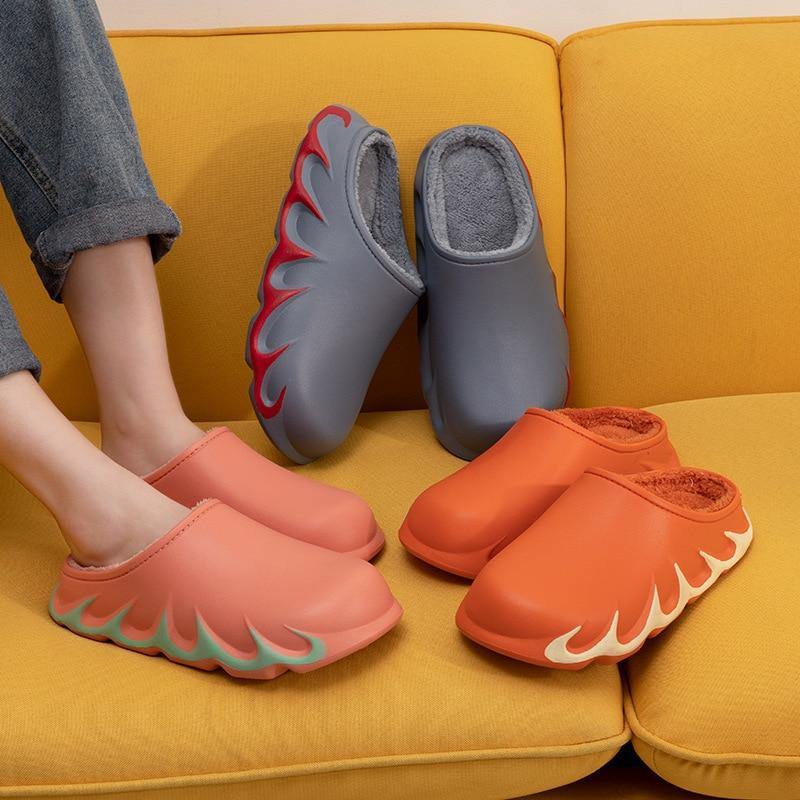 Stylish Anti-Slip Indoor Warm Plush Slipper - Image 3