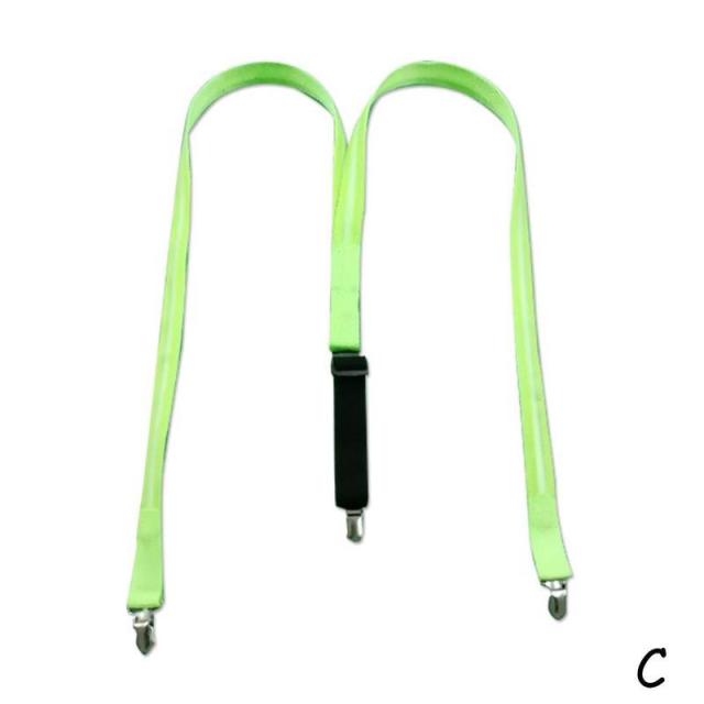 Unisex Led Illuminated Clip-on Suspenders