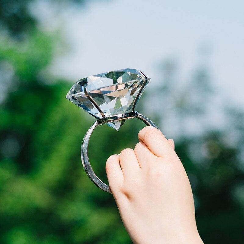 Transparent Giant Crystal Ring - Image 5