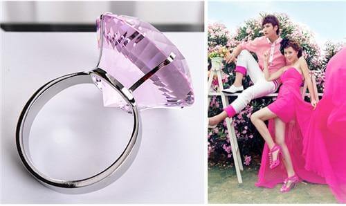 Transparent Giant Crystal Ring - Image 1