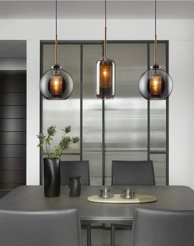 Elegant Honeycomb Bulb Pendant Lights - Image 6