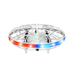 Portable Quadcopter Gesture Sensing Drone with Led Light