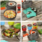 Spider X Camping Stove Set with Cookware - MaviGadget