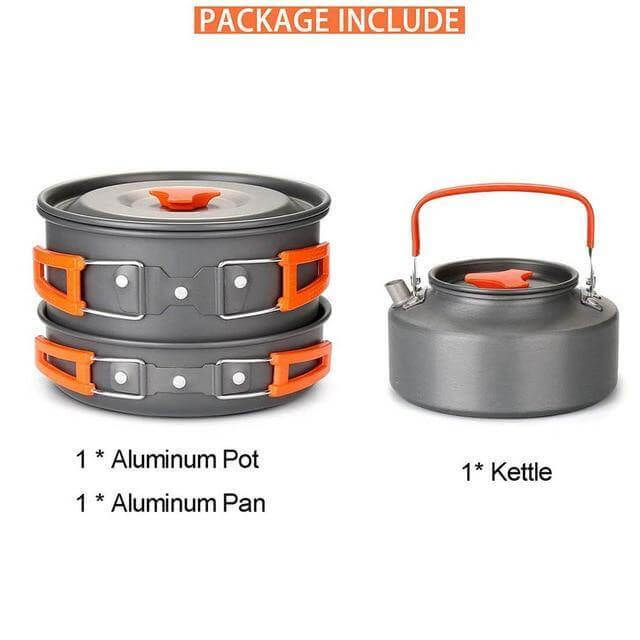 Spider X Camping Stove Set with Cookware - MaviGadget