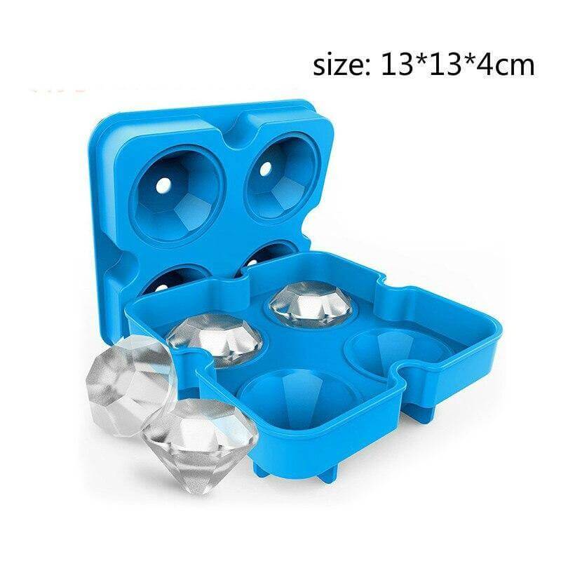 Diamond Shape 3D Ice Cube Mold Tray