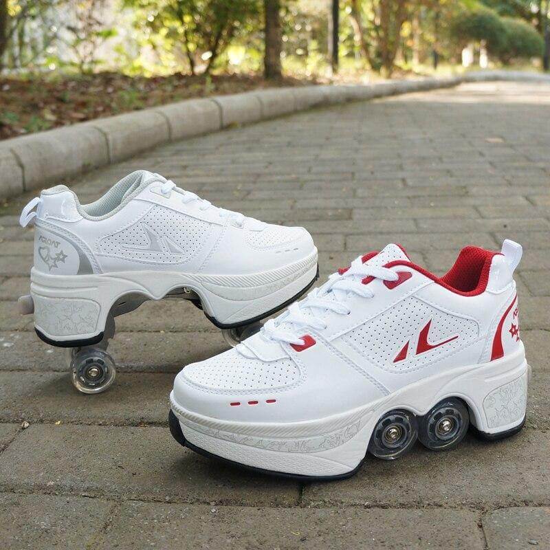 Roller Skate Double Wheels Sneakers - Image 2