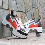 Roller Skate Double Wheels Sneakers - MaviGadget