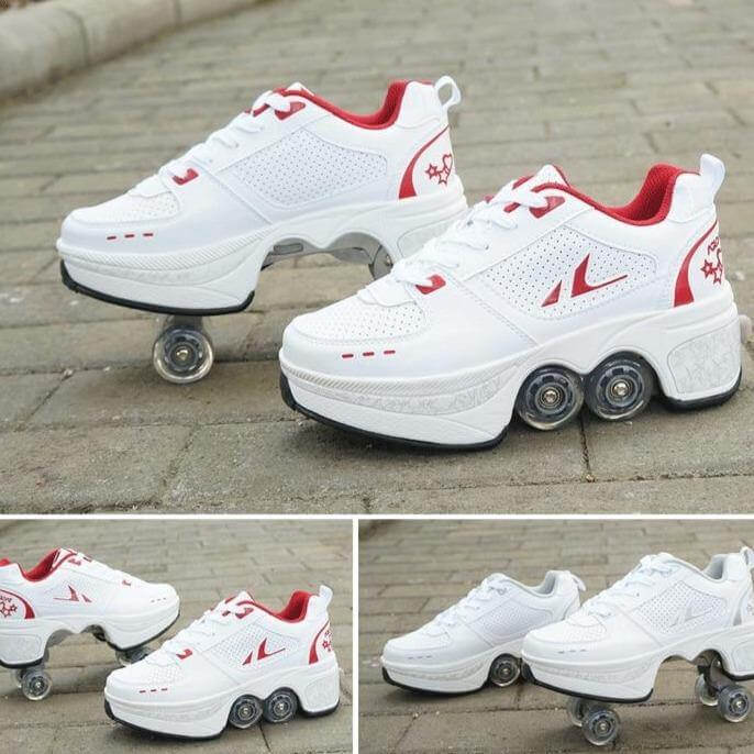 Roller Skate Double Wheels Sneakers - MaviGadget