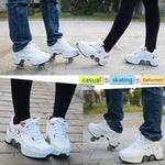 Roller Skate Double Wheels Sneakers - MaviGadget