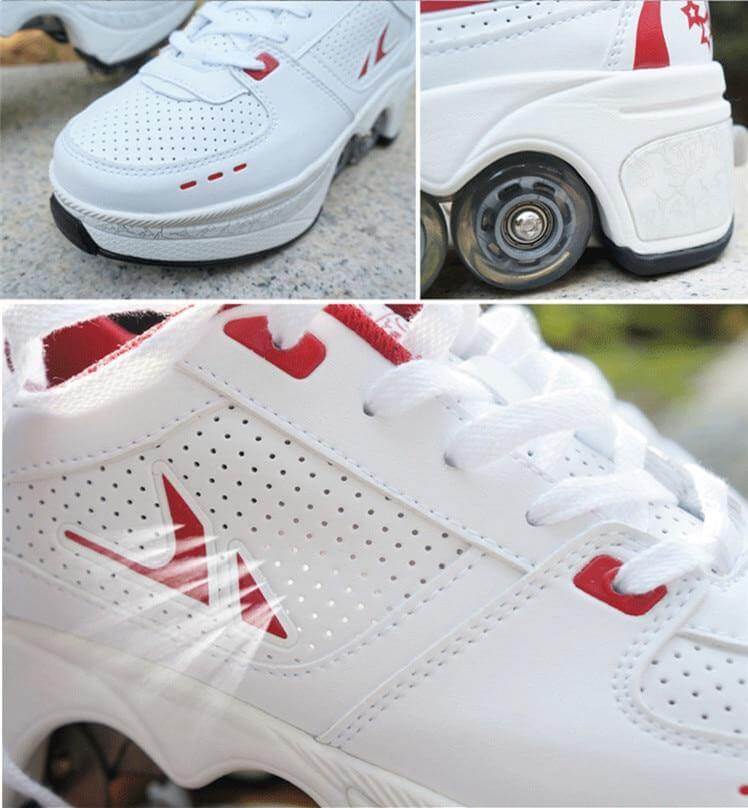 Roller Skate Double Wheels Sneakers - MaviGadget