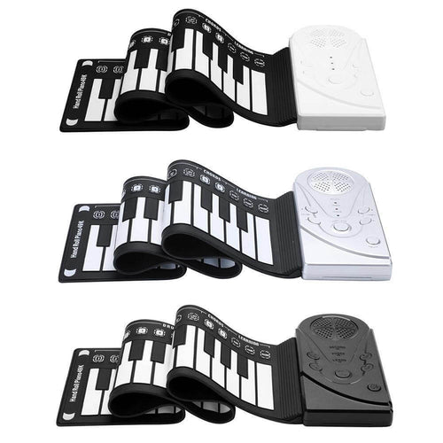 49-Key Portable Foldable Roll Up Piano - Image 0