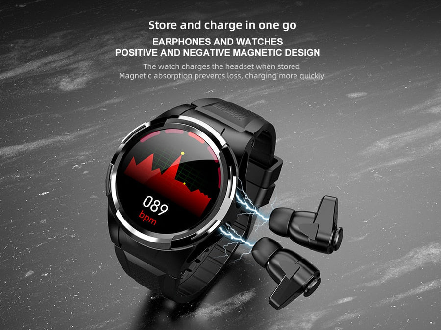 Touch Screen Earphones Sport Smartwatch - Image 2