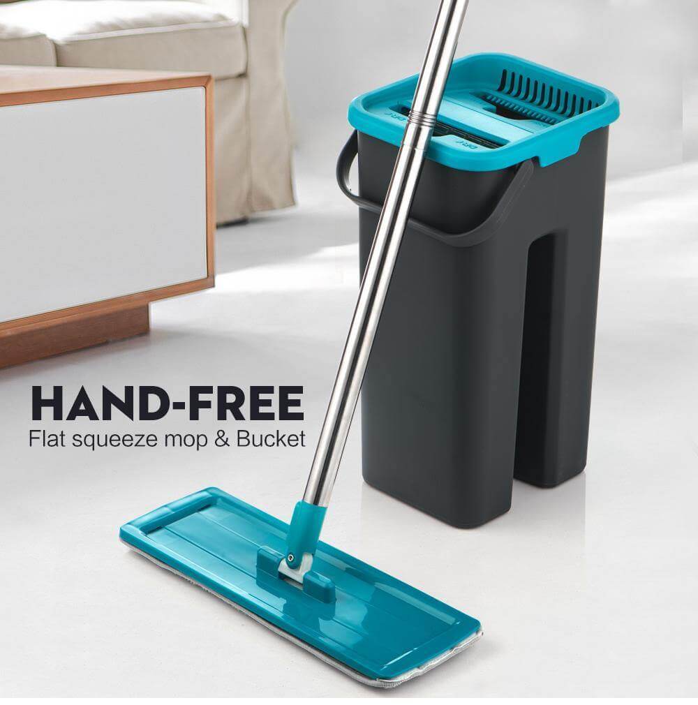 Flat Reusable Microfiber Washable Mop