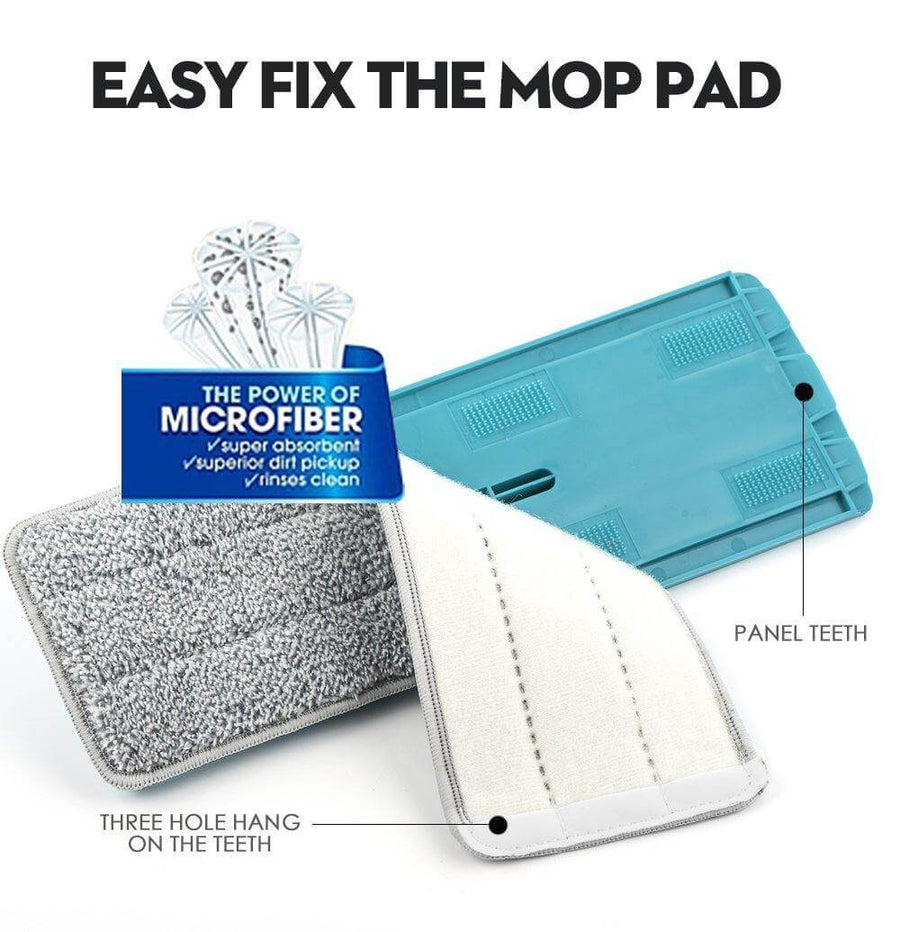 Flat Reusable Microfiber Washable Mop - Image 9