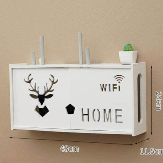 Wall-Mounted Cozy Home Wifi Router Storage Shelf - Image 4