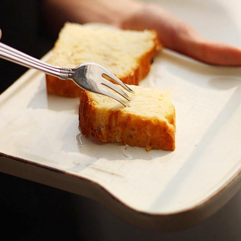 Ceramic Toast Breakfast Plate