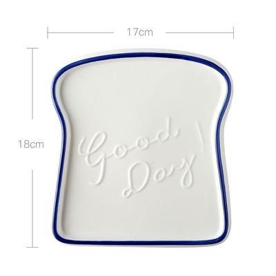 Ceramic Toast Breakfast Plate - MaviGadget