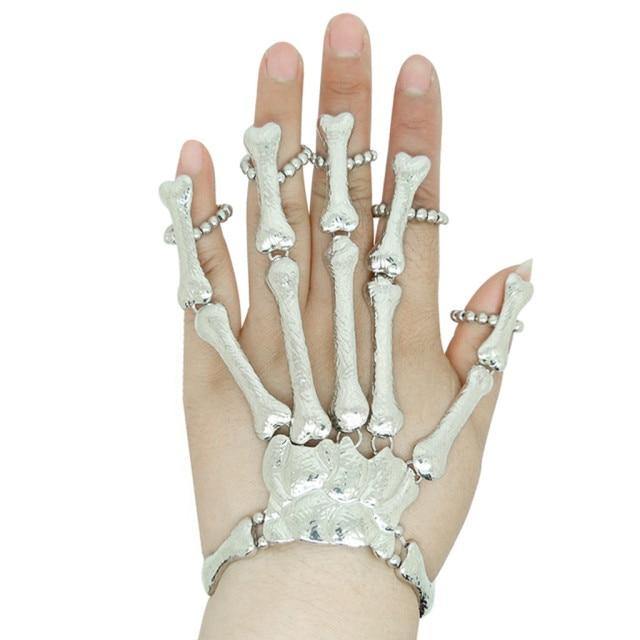 Skeleton Punk Halloween Finger Bracelet