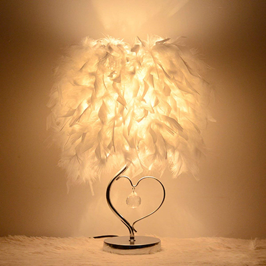 Creative Feather Crystal Table Lamp - Image 0