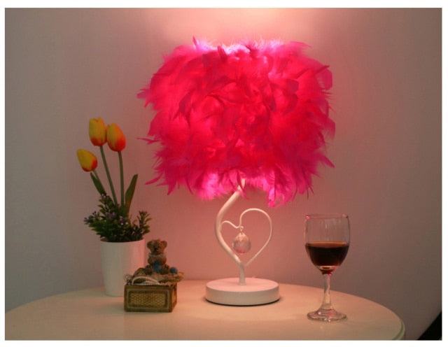 Creative Feather Crystal Table Lamp - Image 10