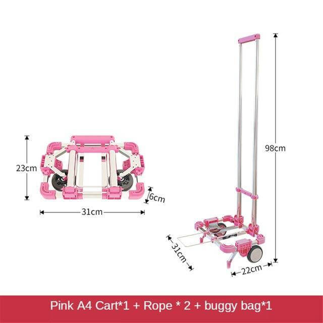 Portable Foldable Push Hand Cart - MaviGadget