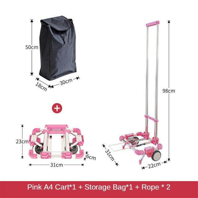 Portable Foldable Push Hand Cart - Image 24