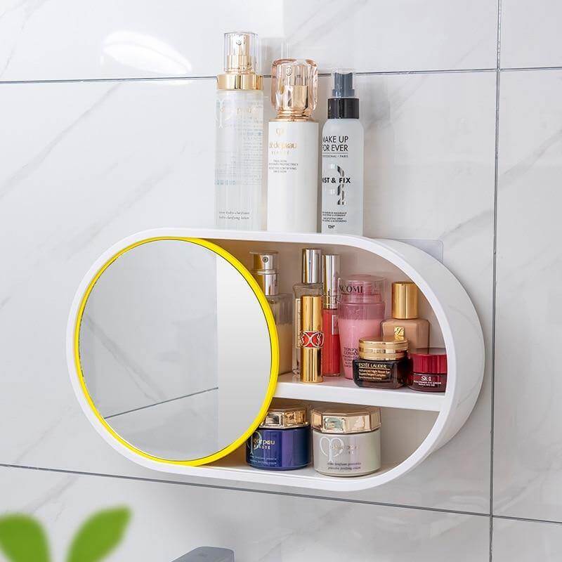 Wall-Mounted Large Capacity Cosmetic Circle Storage Box - Image 6
