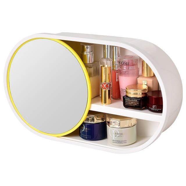 Wall-Mounted Large Capacity Cosmetic Circle Storage Box - MaviGadget