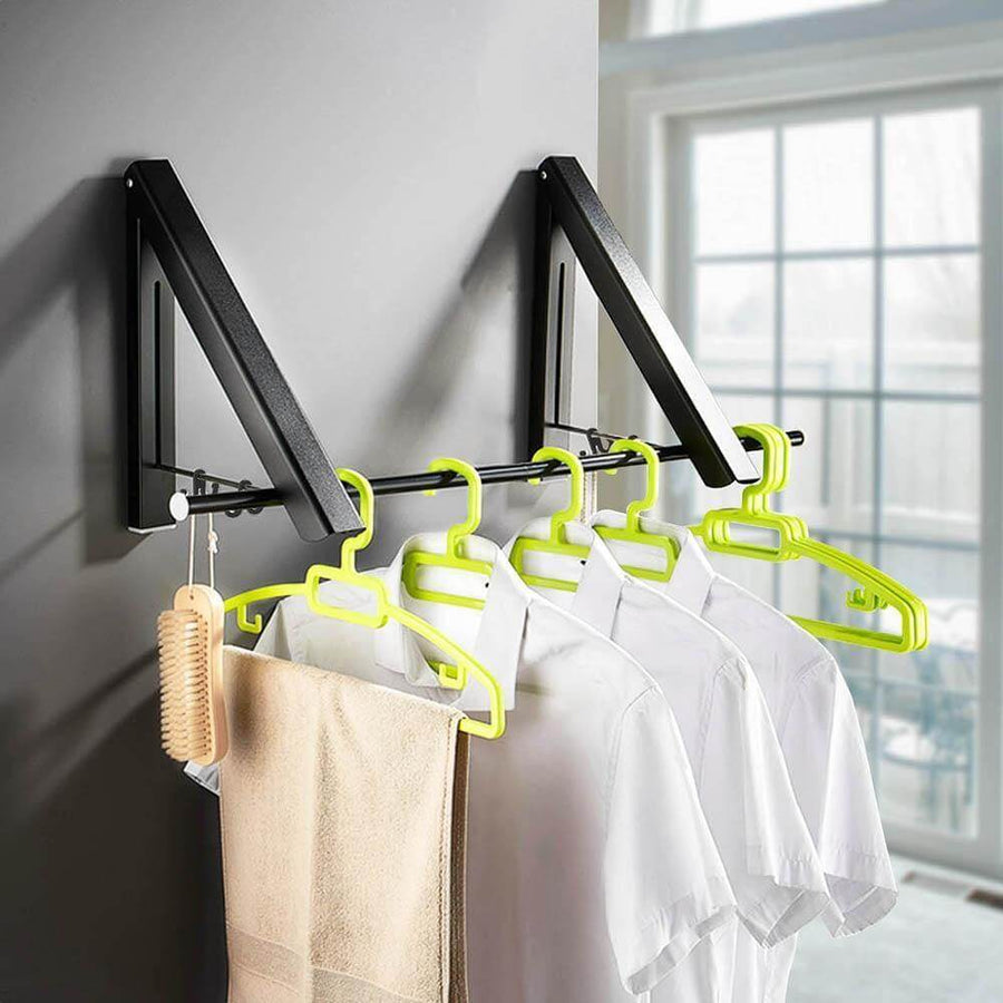 Wall Mounted Retractable Folding Clothes Rack - Image 18