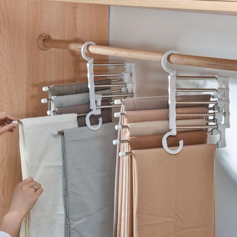 5in1 Adjustable Closet Organizer Trouser Hanger - Image 0