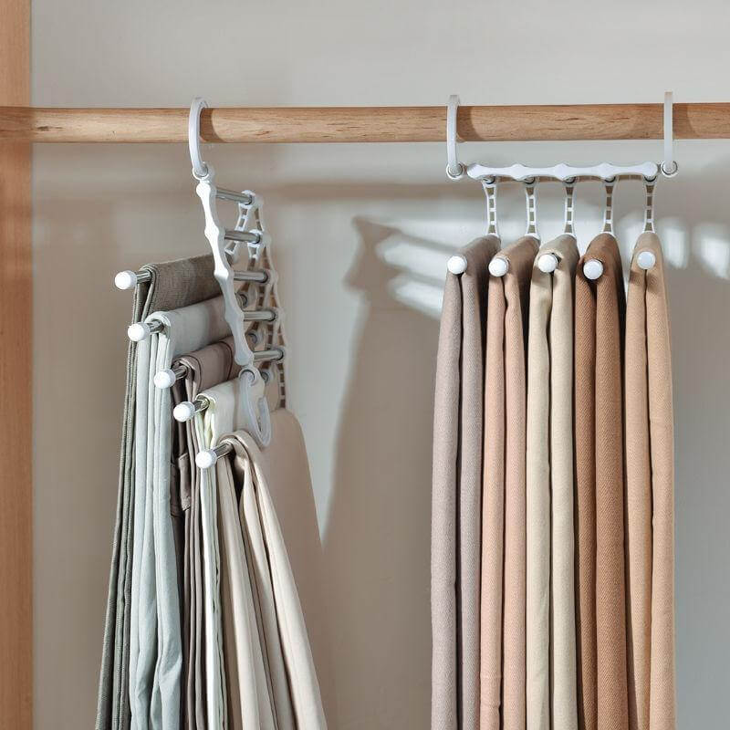 5in1 Adjustable Closet Organizer Trouser Hanger