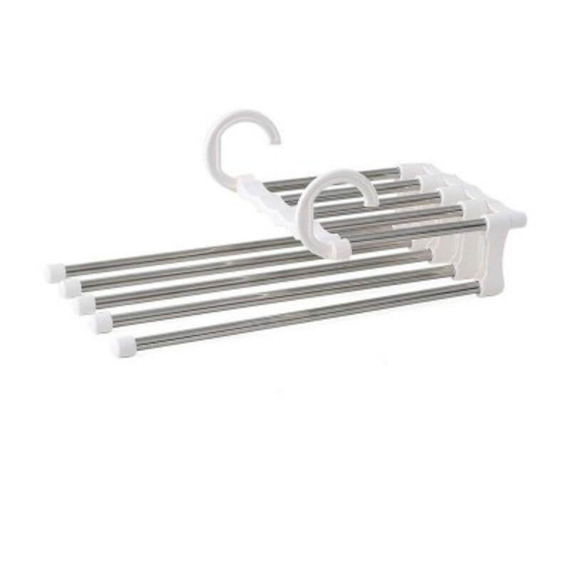 5in1 Adjustable Closet Organizer Trouser Hanger - Image 1